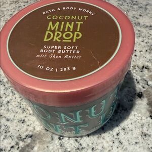 Bath & Body Works Coconut Mint Drop Body Butter - Pink and Brown
